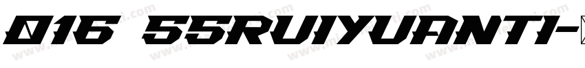 016 SSRuiYuanTi字体转换